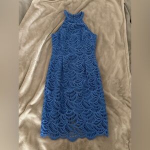 Lilly Pulitzer Vibrant Blue Midi Dress